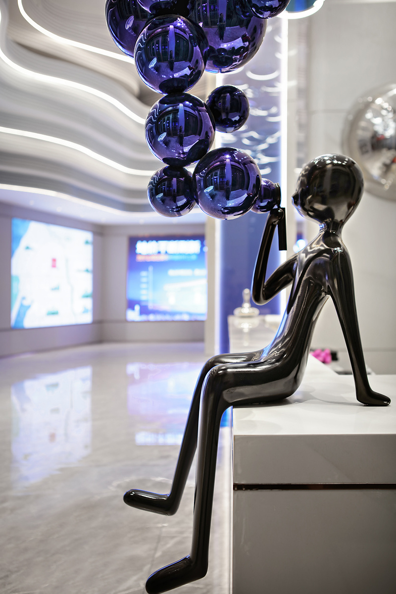 马鞍山中梁时代江来售楼处——自然意象与现代艺术的完美融合-4