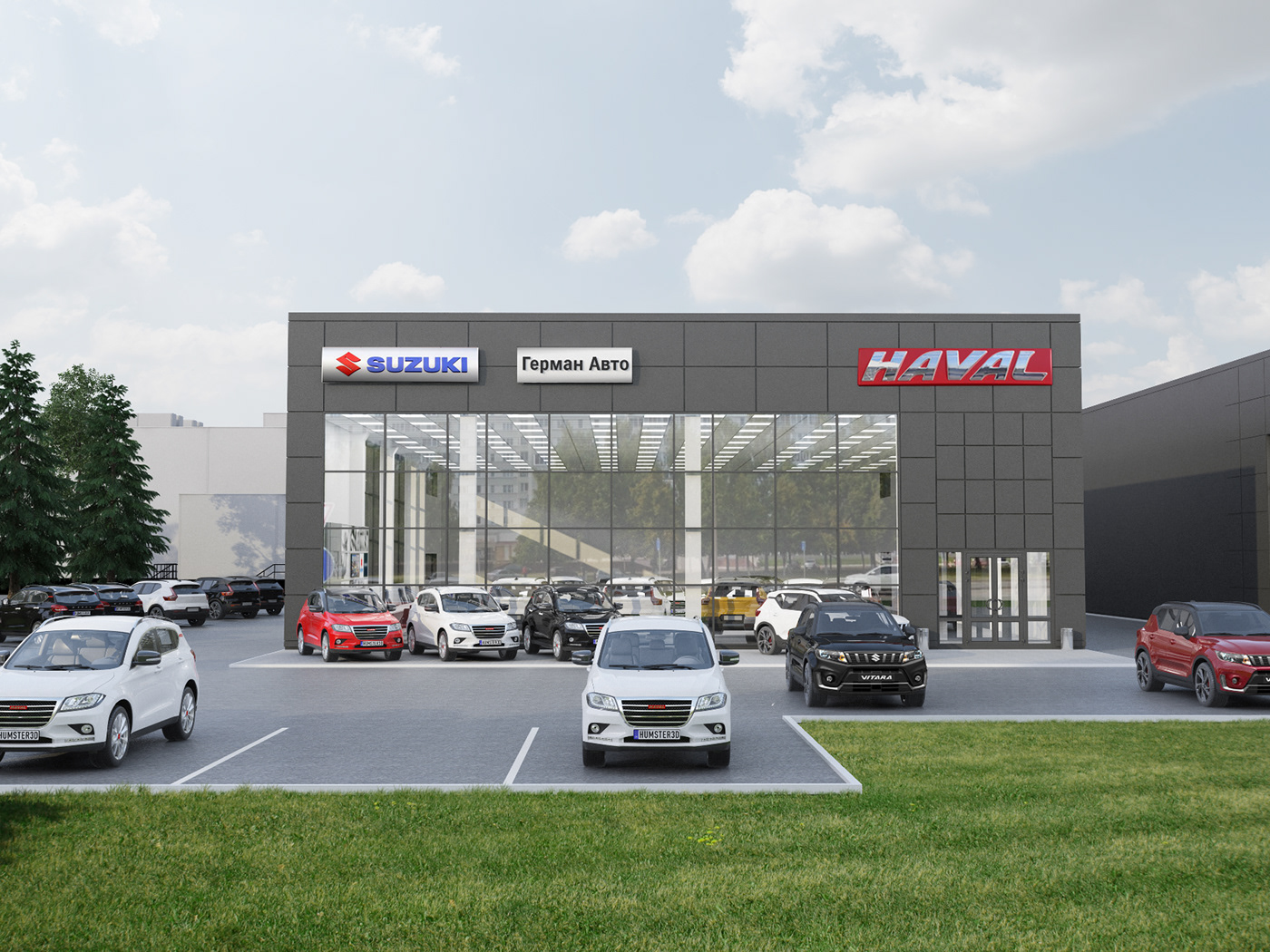 Визуализация автосалона-0
