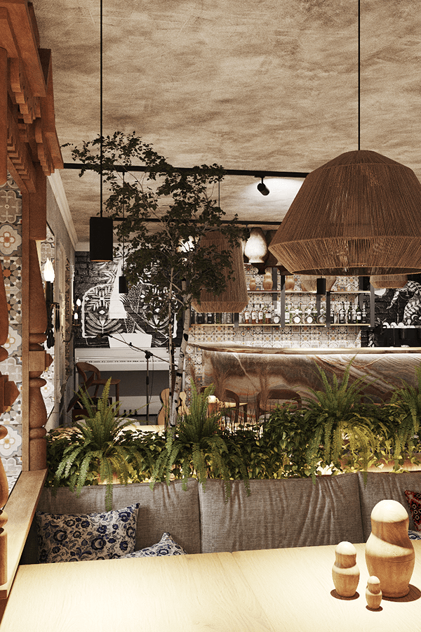 НАСЛЕДЗЬЕ(HERITAGE)餐厅室内设计项目丨白俄罗斯维捷布斯克丨Maryia Matsiash (ANIKIИA)-12