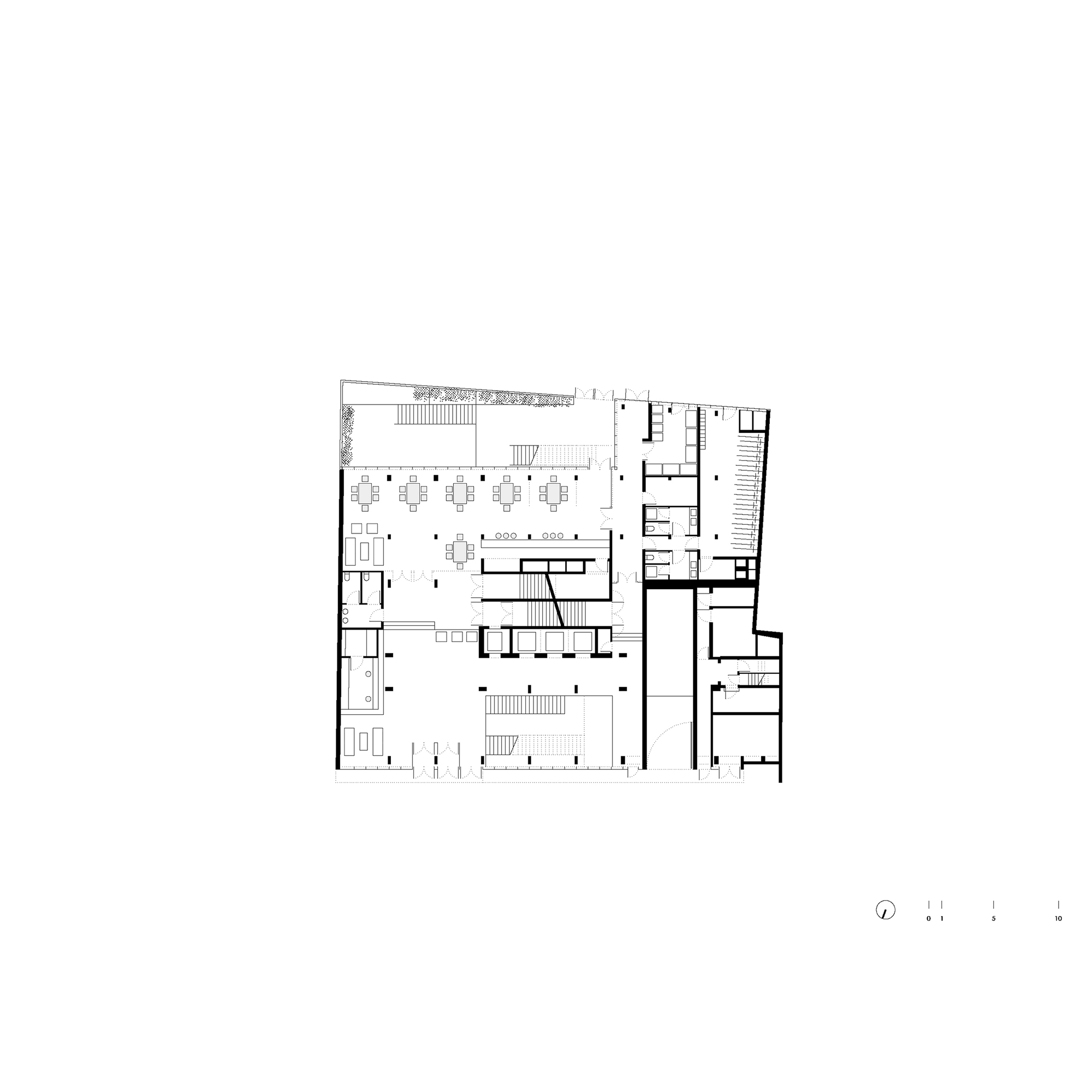 巴黎 Tolbiac 街办公楼改造丨法国巴黎丨M Vilo Bach Architecture-28