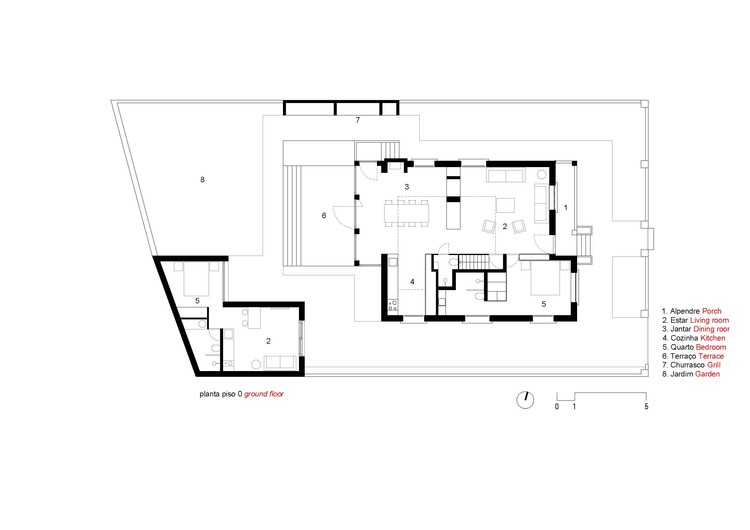 葡萄牙特拉法里亚度假屋 | 木质分隔打造舒适私密空间-12