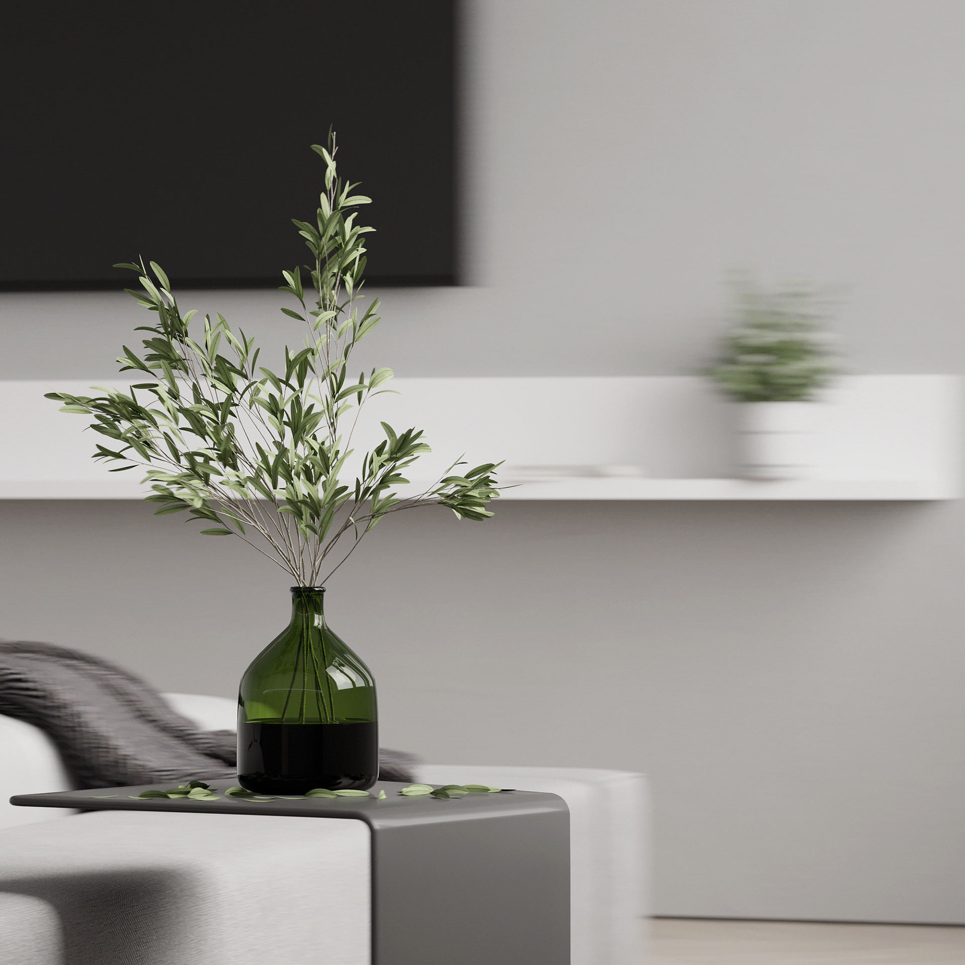 高级灰色系公寓设计 享受一片美好时光。-23