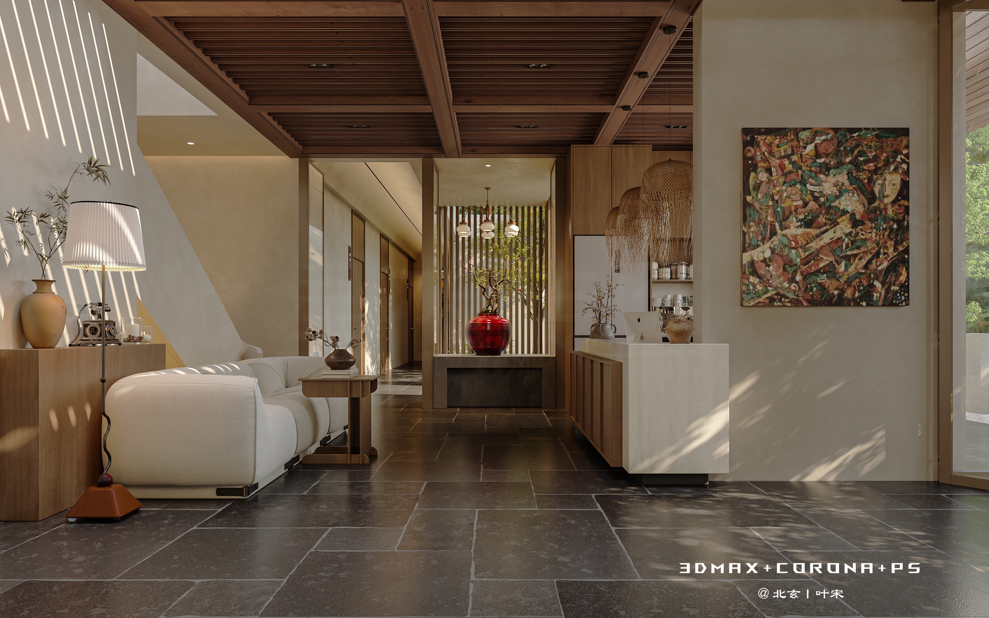 民宿设计｜茶田乡野间的避世民宿-3