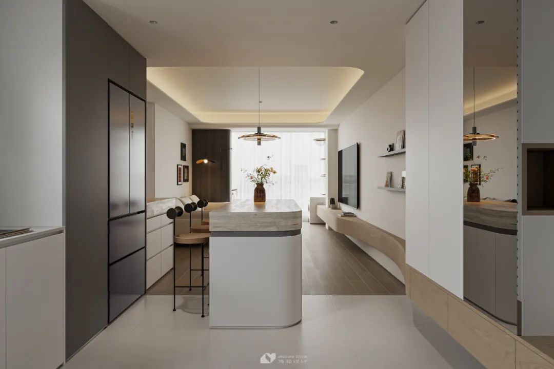 自然清新,功能优化的城市家居设计丨境相设计-11