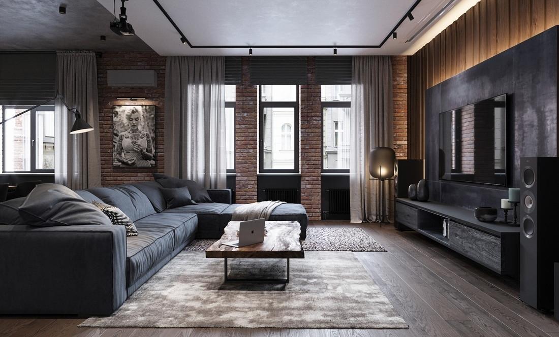 Leonid Sizikov--工业风住宅，用光营造不同的空间氛围-2