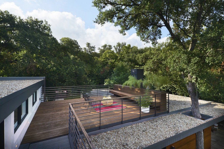 奥斯汀巴顿山社区的中世纪住宅改建-- 增设-17