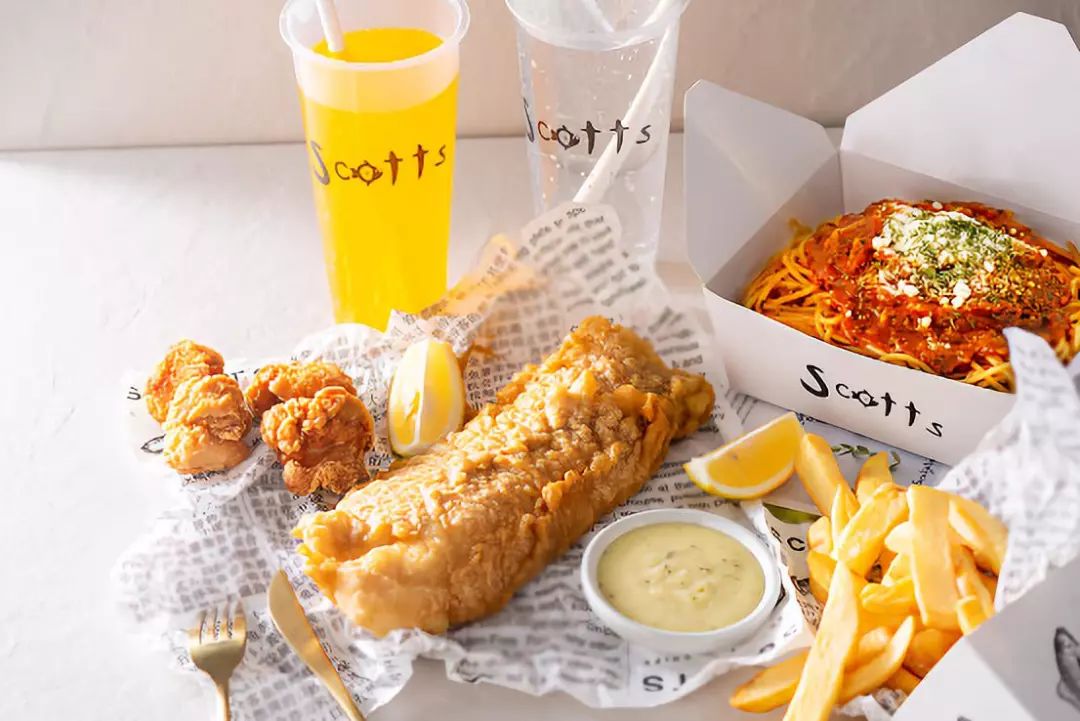 成都太古里"Scotts Fish and Chips"旗舰店，33㎡折叠空间设计-8