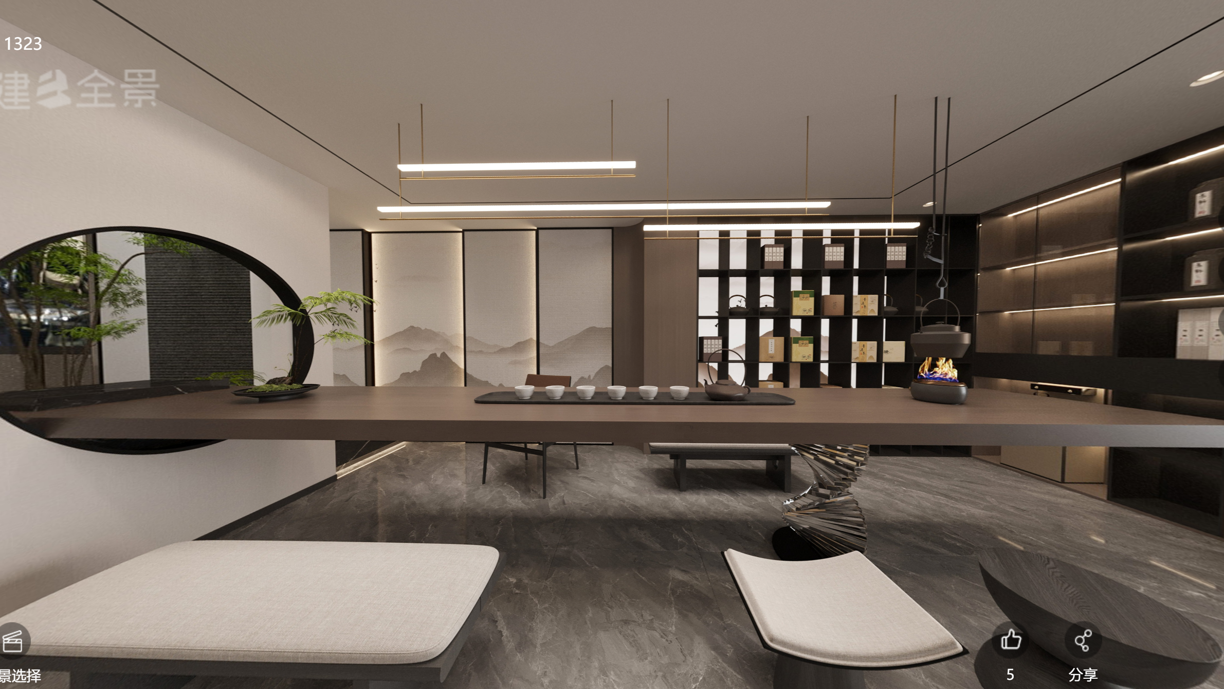 别墅全案设计（高层住宅样板房）-26