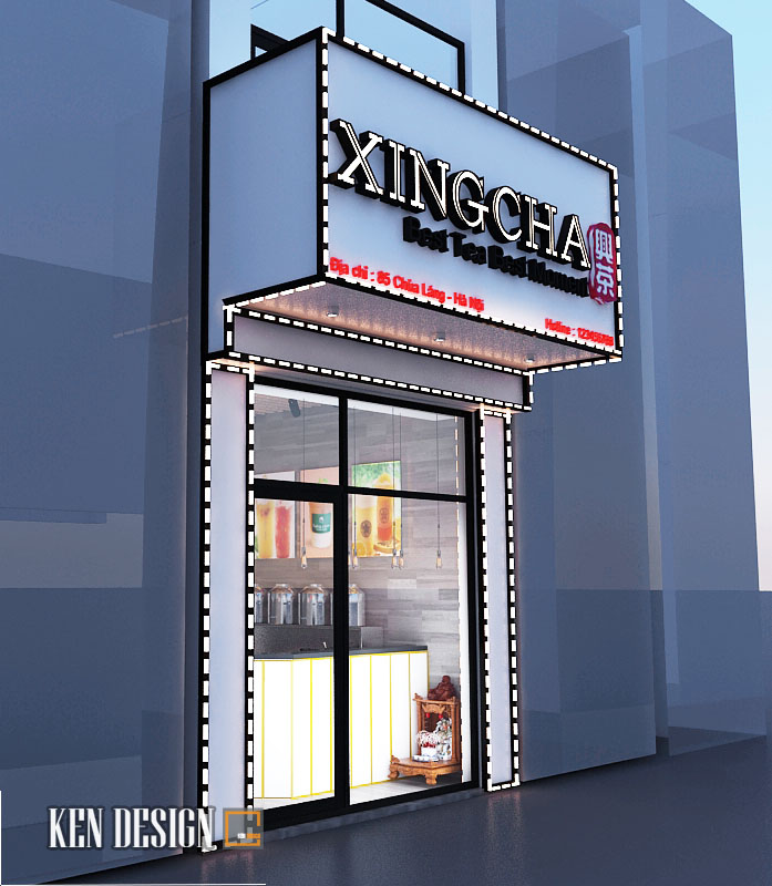 Xingcha 85 Chùa Láng奶茶店设计丨Kendesign-29