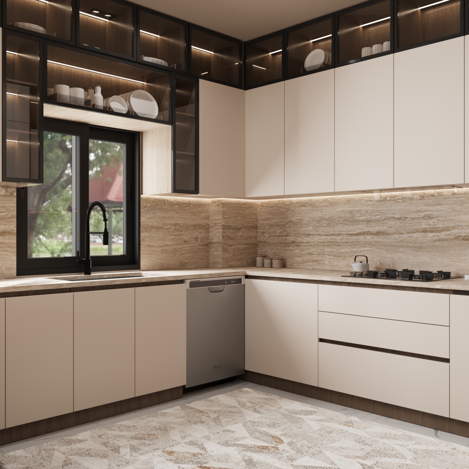 Modern Luxury living with open kitchen-7