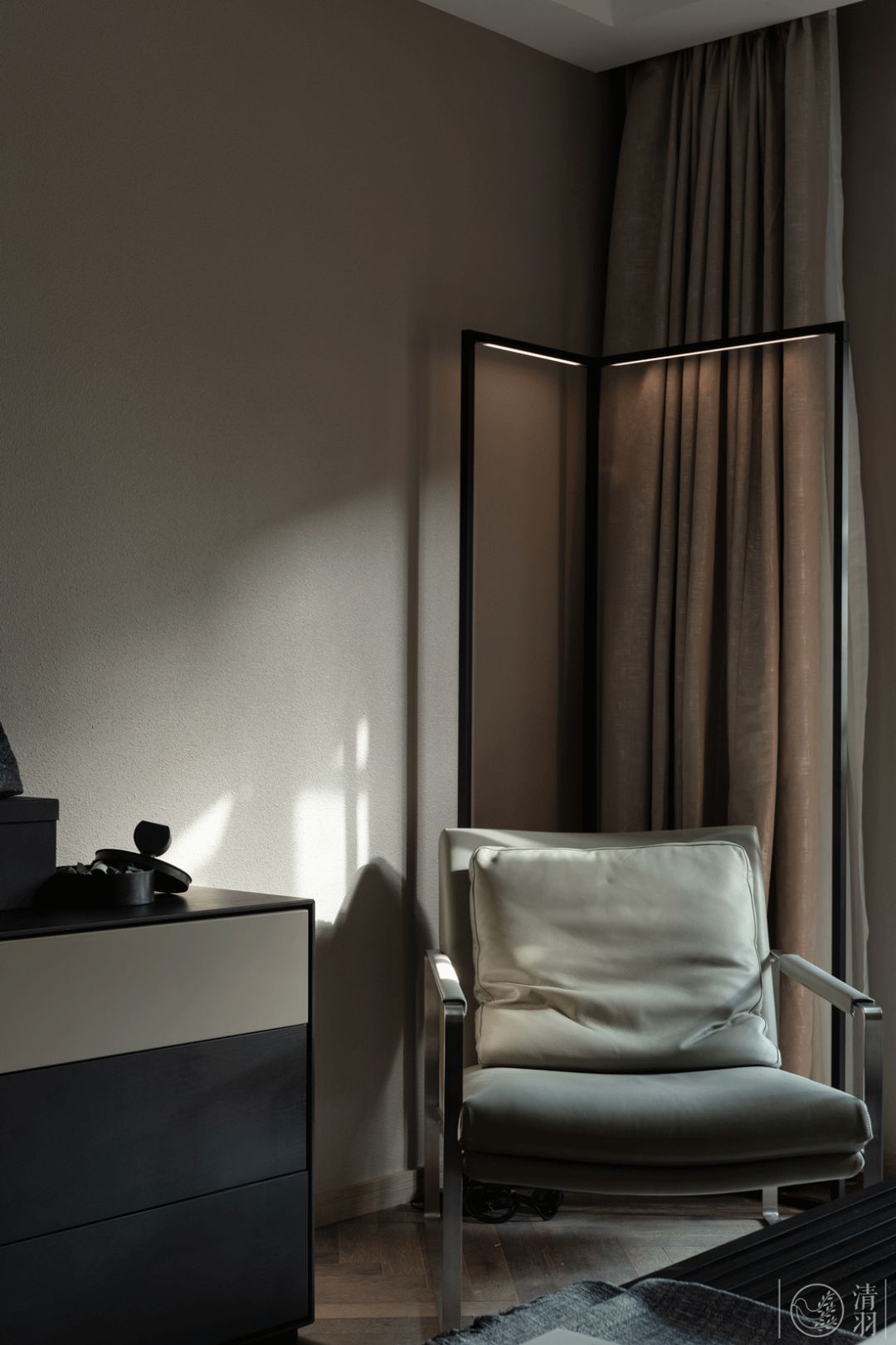 成都市复式公寓的现代简奢花园生活-114