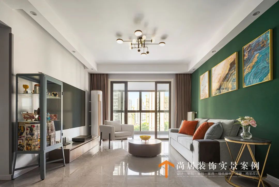 中海国际社区现代风格三室两厅设计丨尚居装饰-18