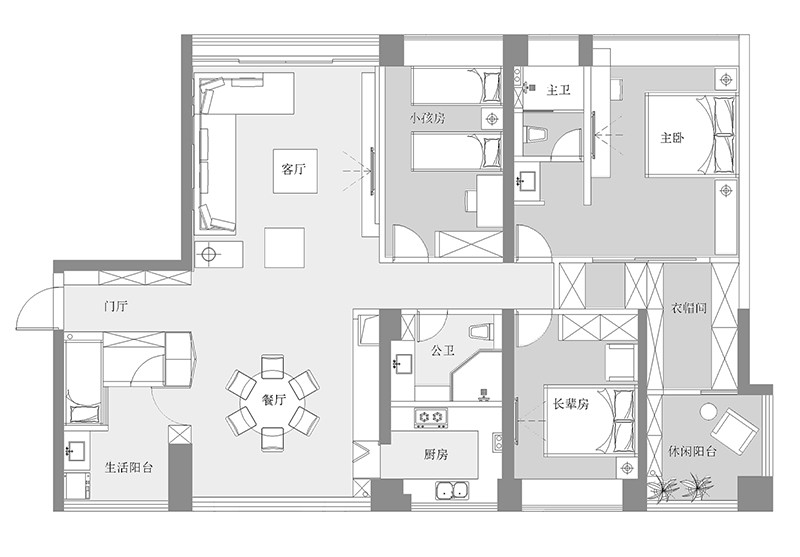 简约侘寂风家居设计丨中国深圳丨尺子室内设计-16