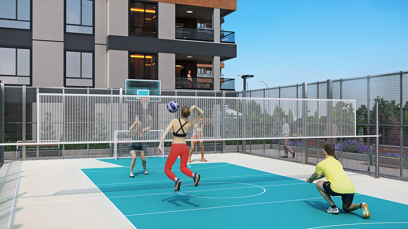 Anastasiya Gushchina丨公寓建筑丨Residential Exterior Design - Aniamtion-6