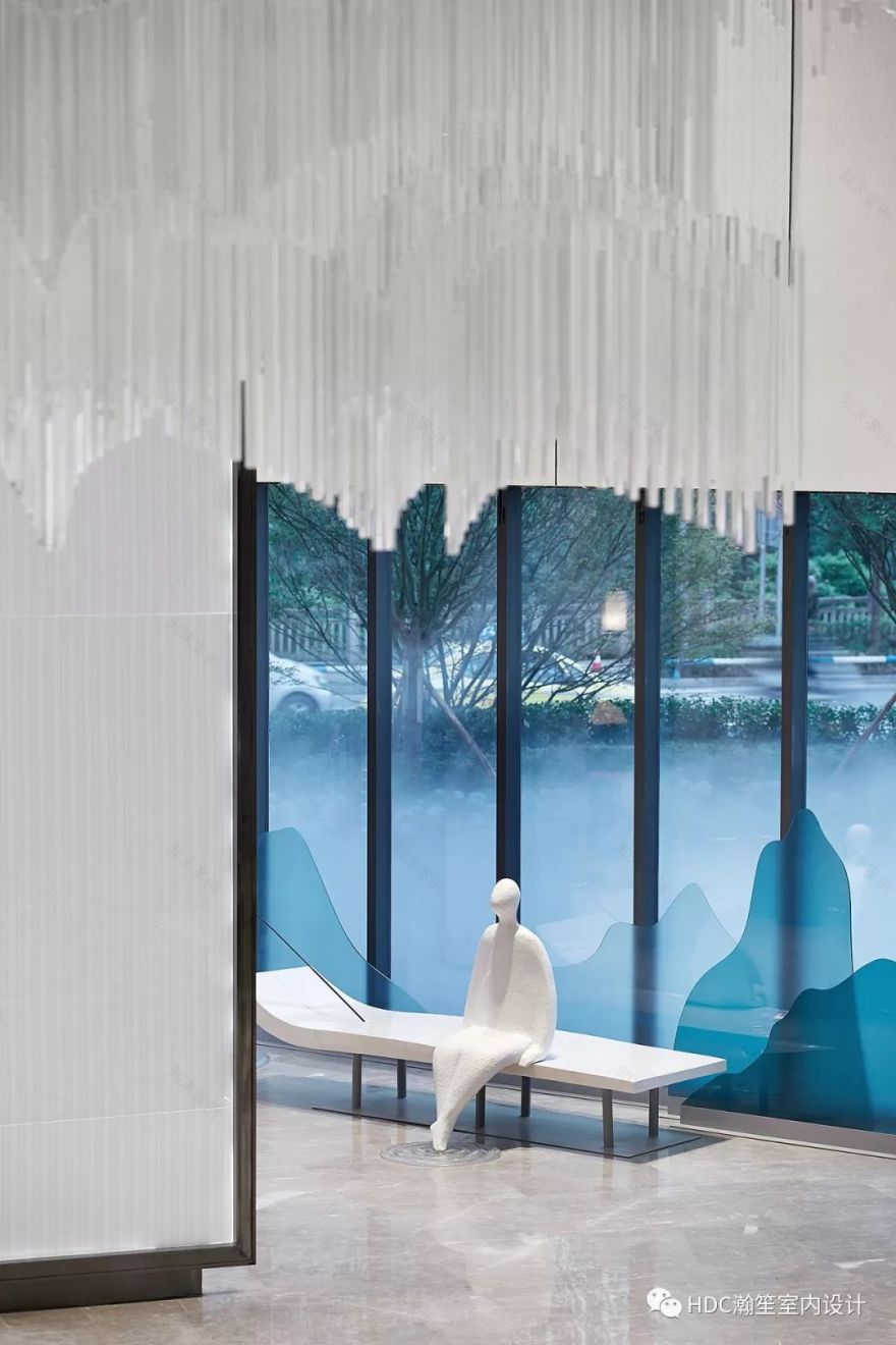 重庆洺悦国际售楼中心 | 轻奢中式,原创艺术设计-20