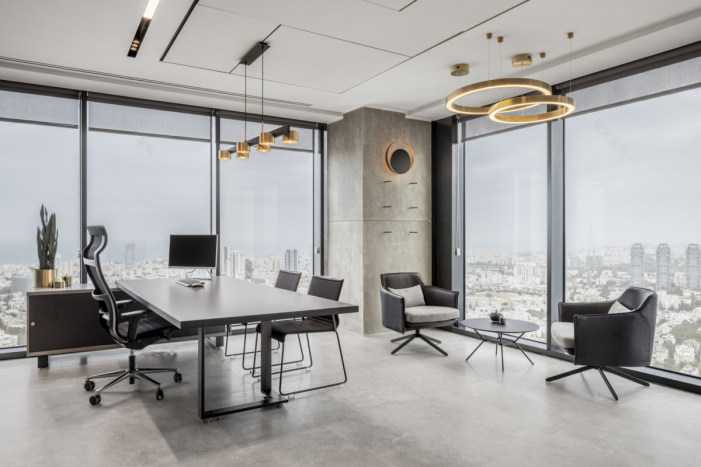特拉维夫 39 层海景办公室设计-13