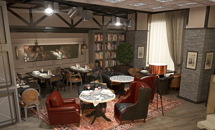 乌克兰基辅 Black Market 商务餐厅设计丨Dekart Studio,戈者设计-8