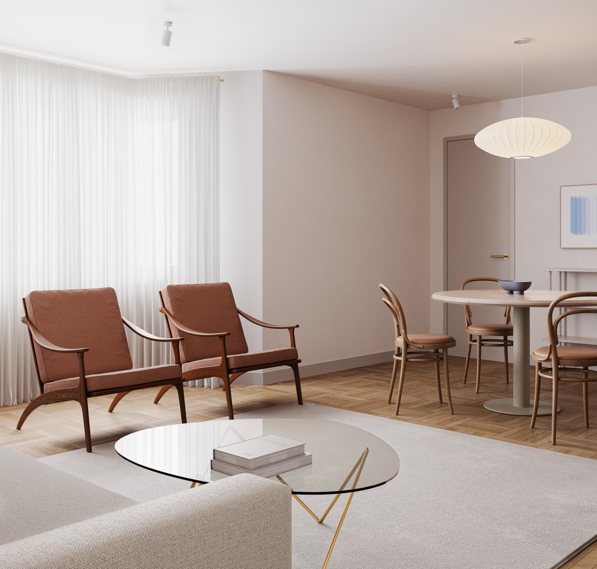 简约温馨 57㎡公寓设计丨白俄罗斯丨Lera Brumina-6