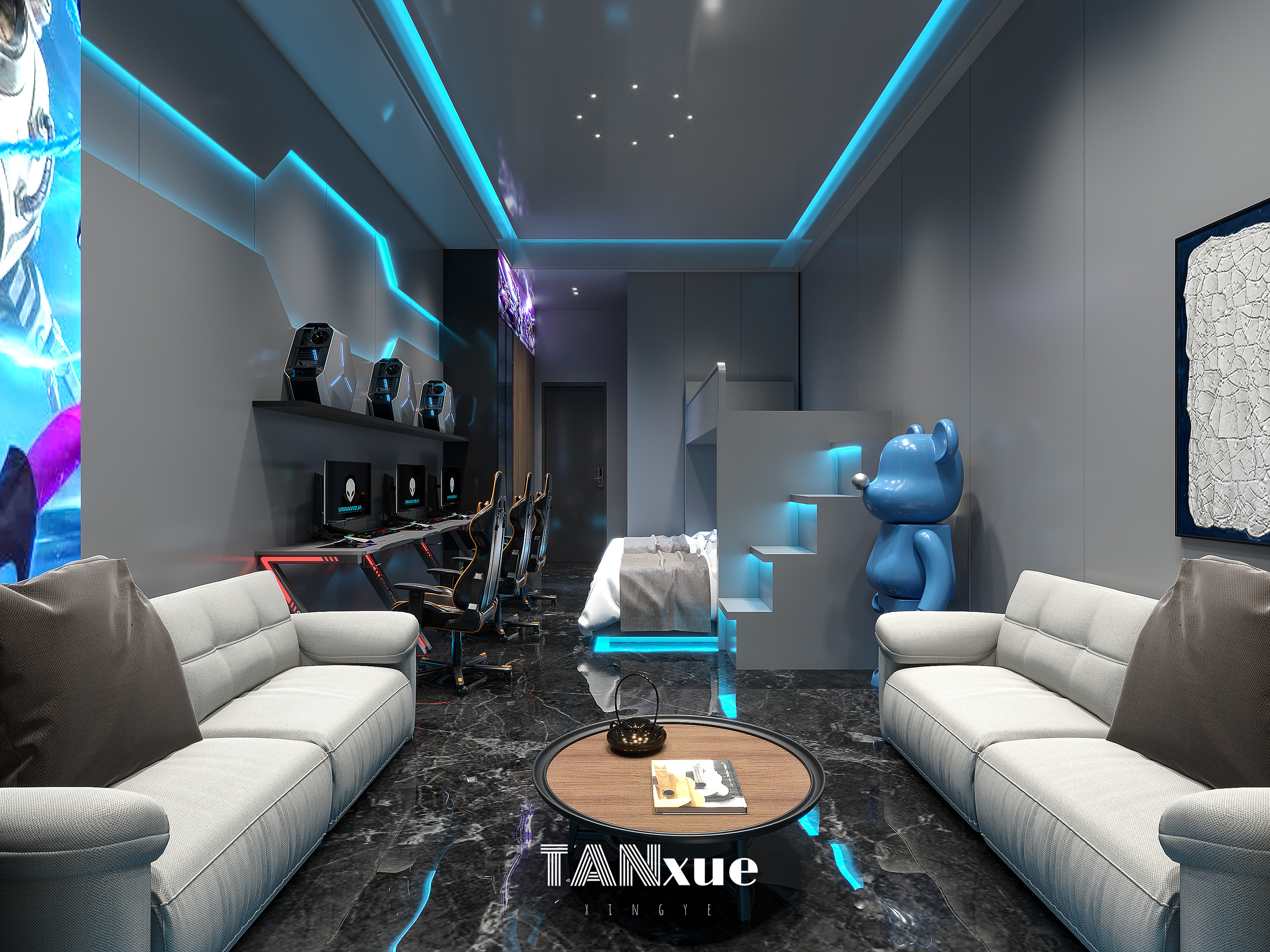 电竞酒店/未来科技风-4