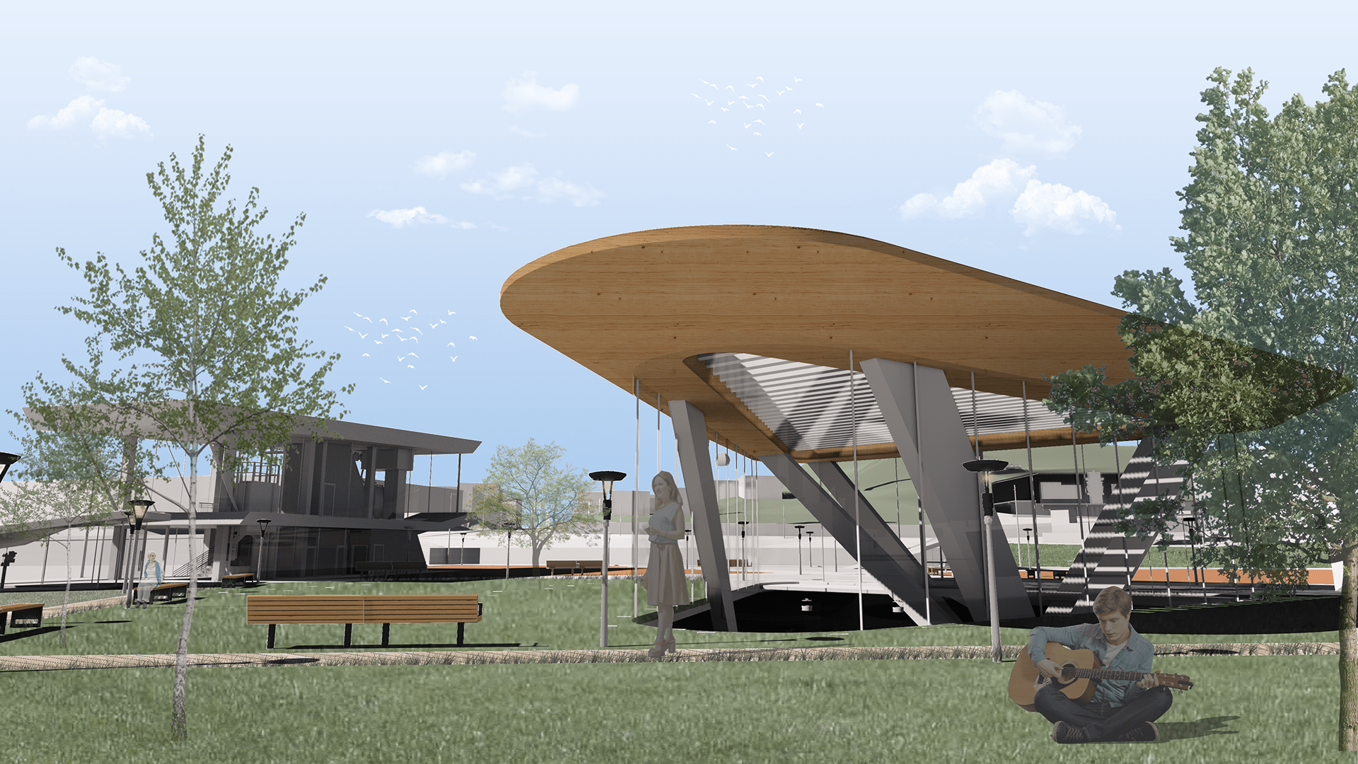 埃里温埃雷布尼行政区公共空间城市组织项目丨亚美尼亚-29