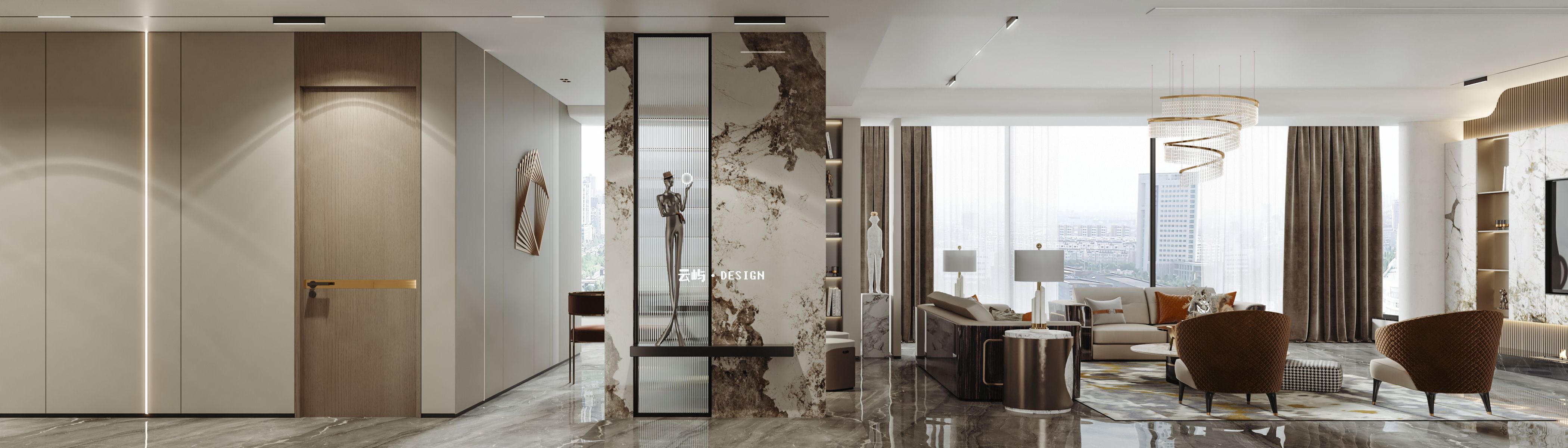 现代轻奢大平层,美式合集-1