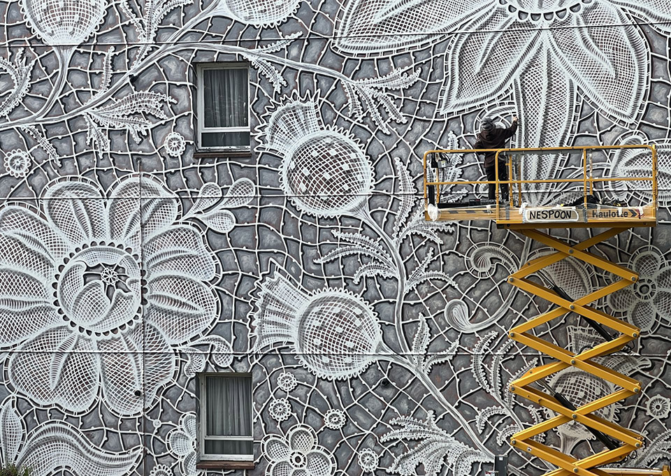 DOMOTEKA蕾丝壁画丨波兰华沙丨NeSpoon-11