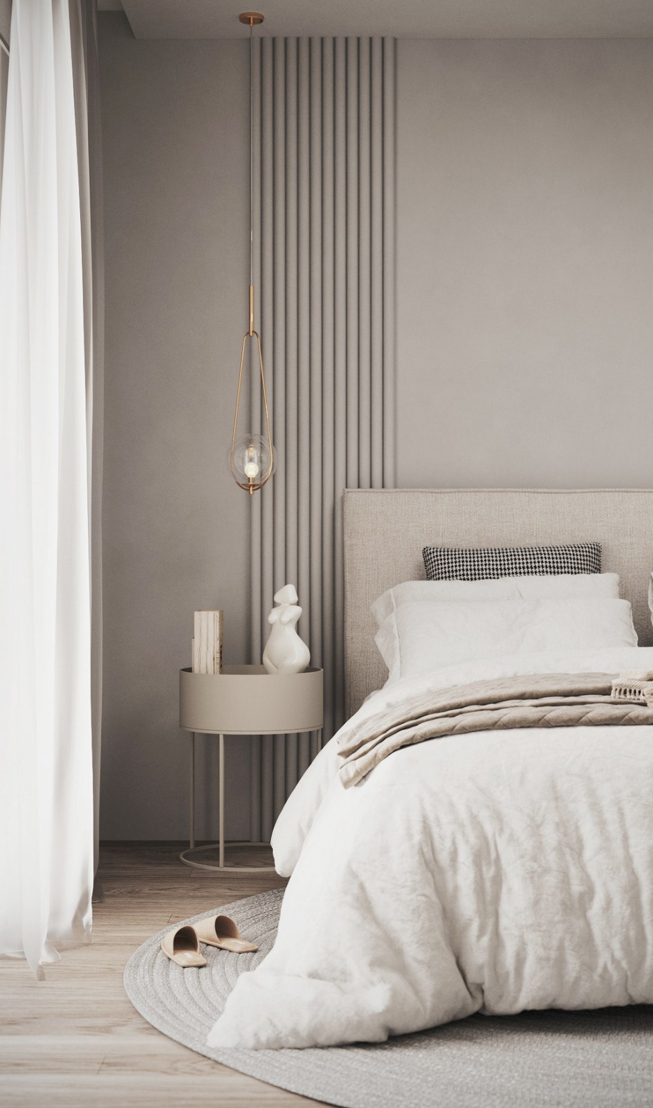 中性色系公寓设计 这细节满分！-38