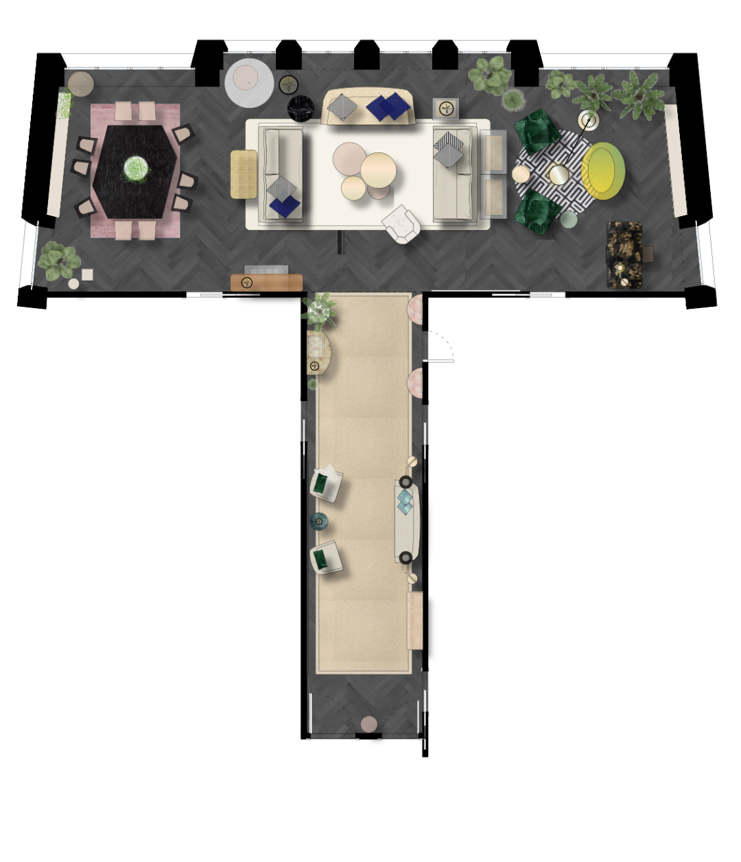 都市现代公寓邂逅热带艺术气息-14