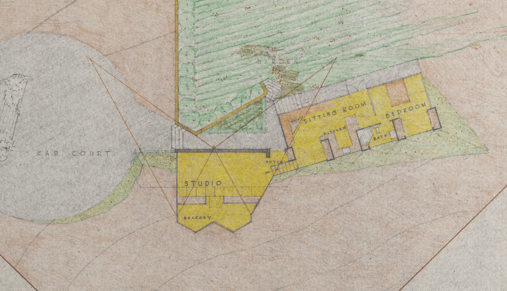 Edgar Ewing住宅及工作室方案丨美国洛杉矶丨John Lautner-13