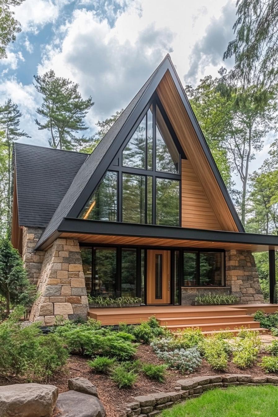 26座Aframe风格自然爱好者小屋丨BuildGreenNewHomes-6