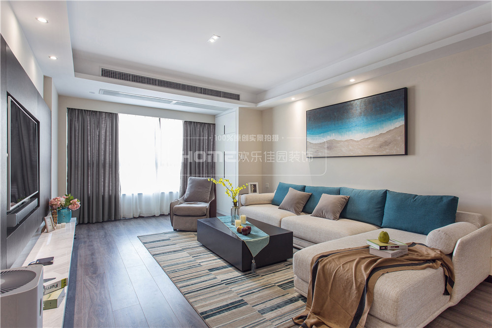 113㎡现代风格住宅  欢乐佳园装饰-6