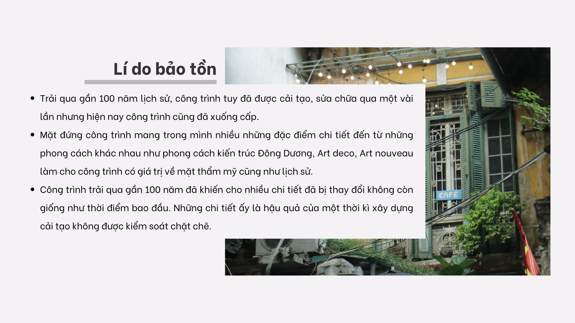 Nghiên cứu bảo tồn Biệt thự số 8 Chân Cầm-54