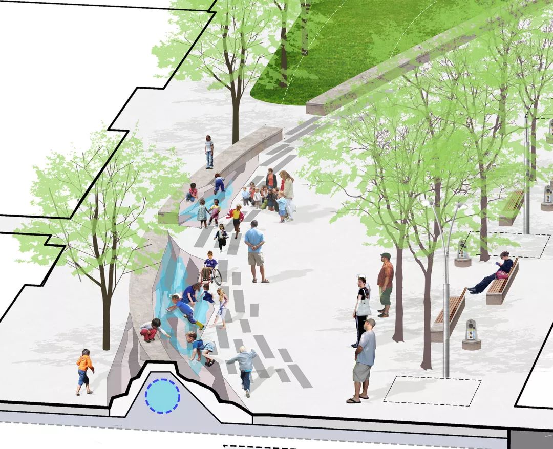 纽约伊萨卡公共空间改造 | 绿意盎然的活力中心-36