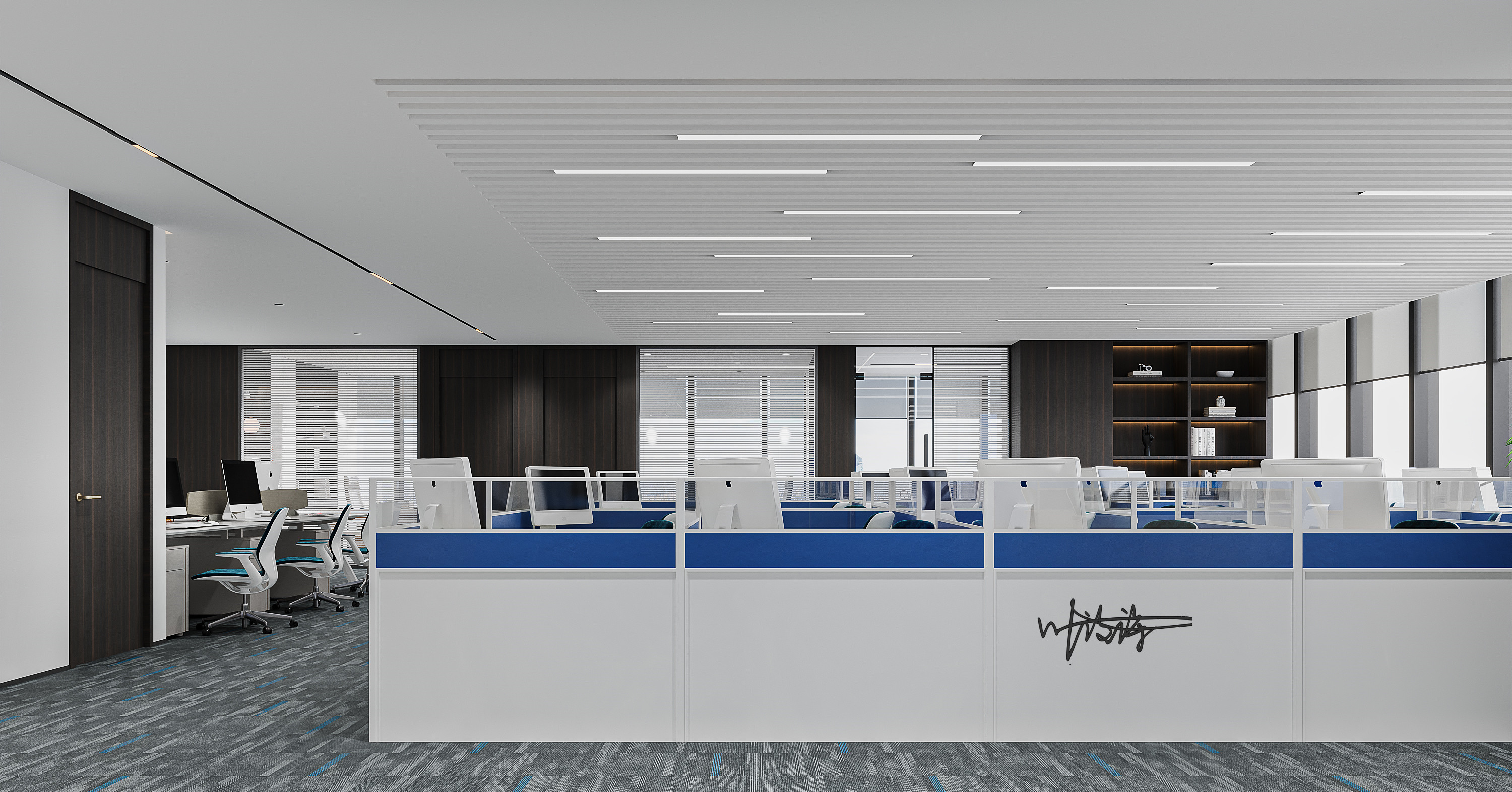 办公空间|办公室效果表现-7