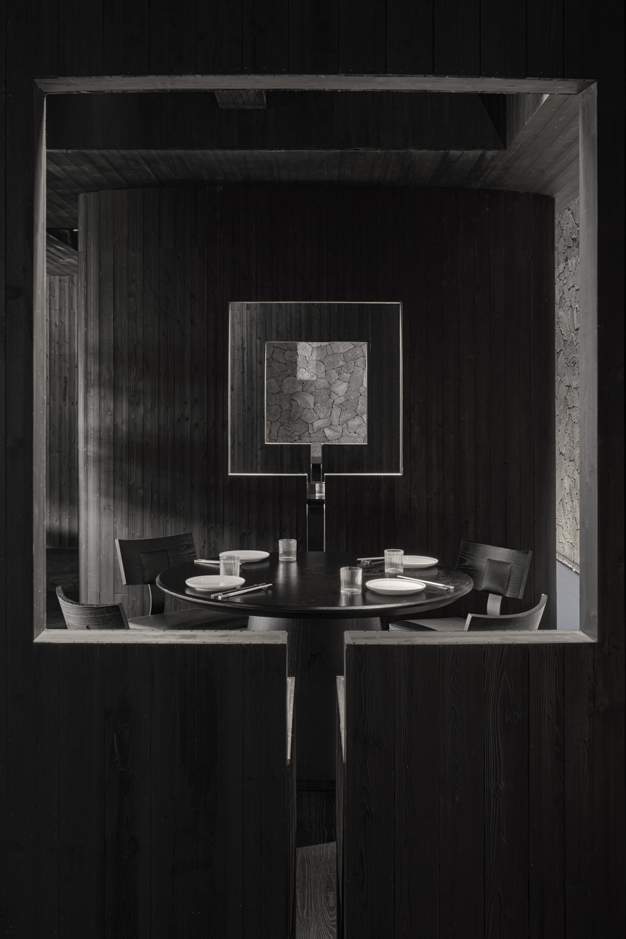 田间之上中国湘菜馆丨中国广州丨黑白木设计-64