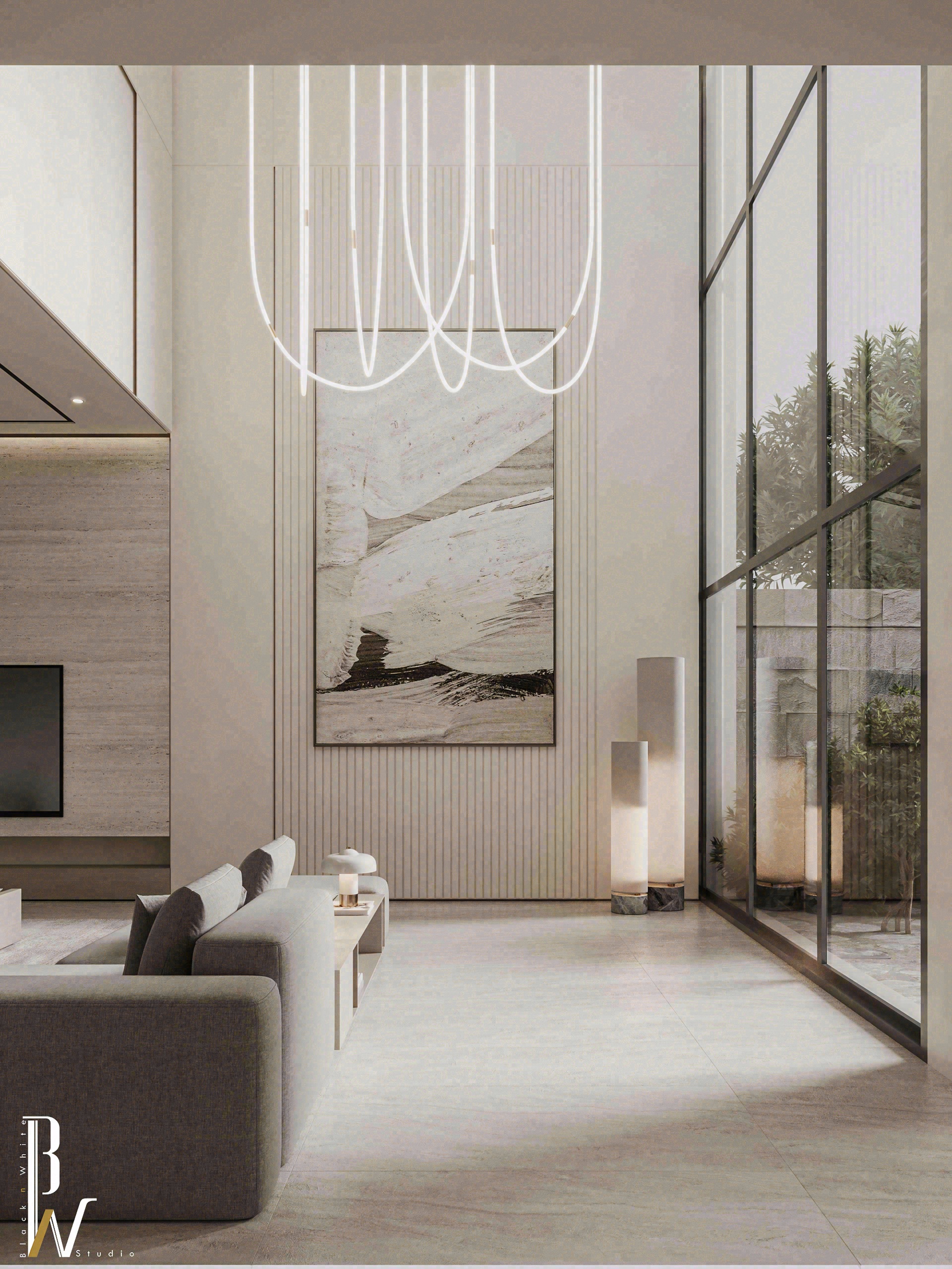 客厅丨Black N White-9