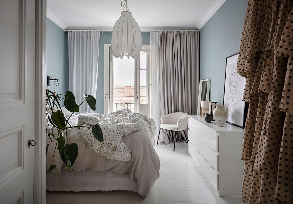 白色斯堪的纳维亚风格公寓-23