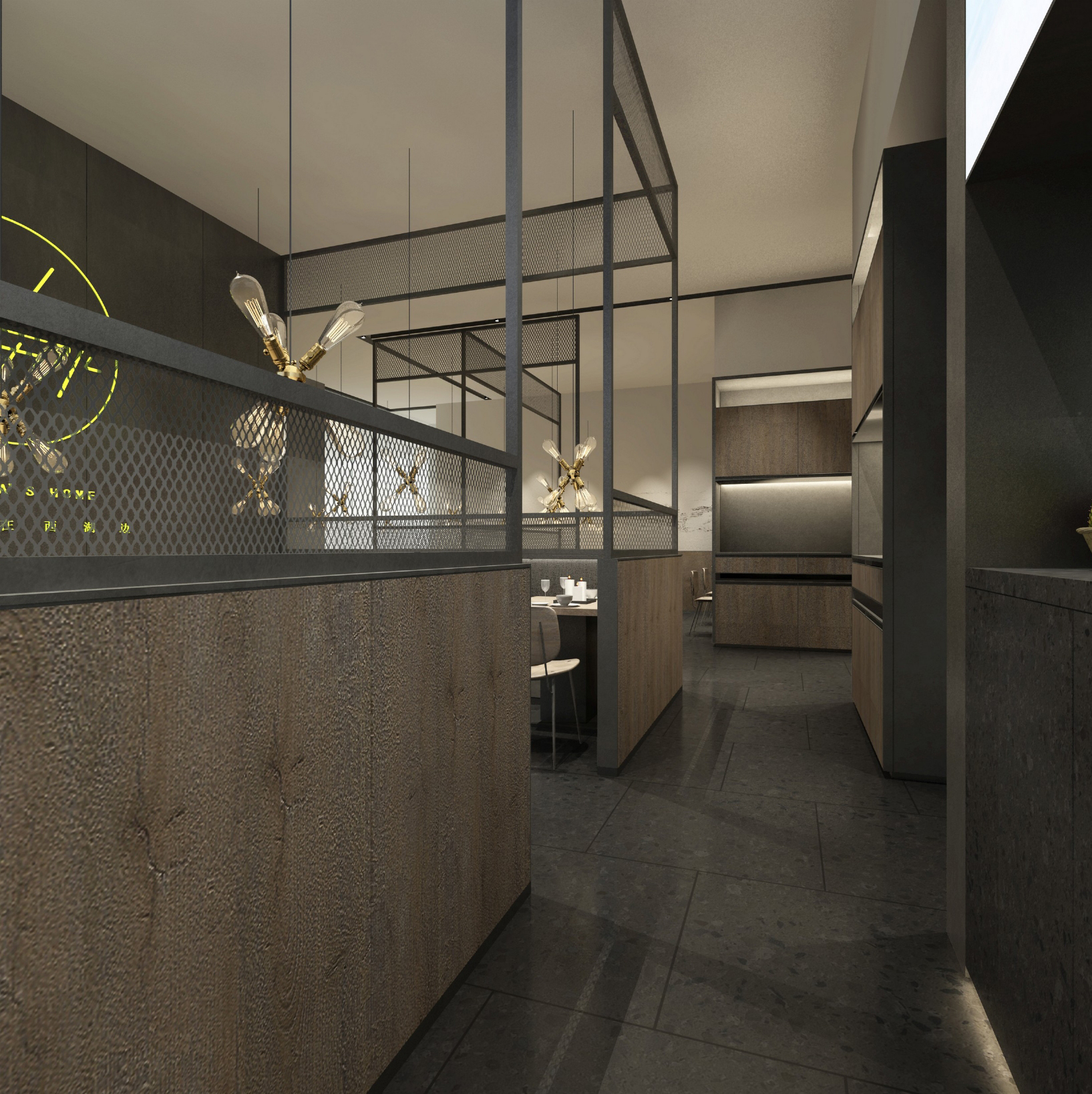 工业--外婆家上海来福士店丨效果图方案-4