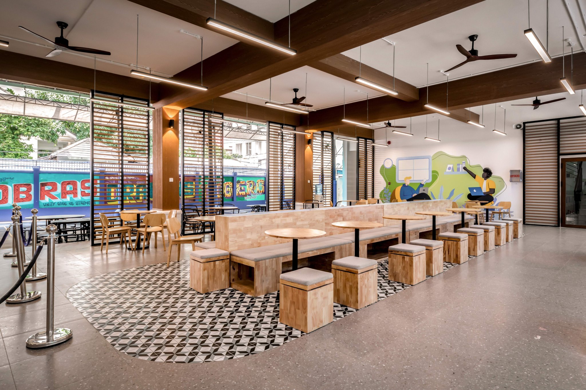 ISHCMC 员工食堂和自助餐厅丨Vacons Architects-16