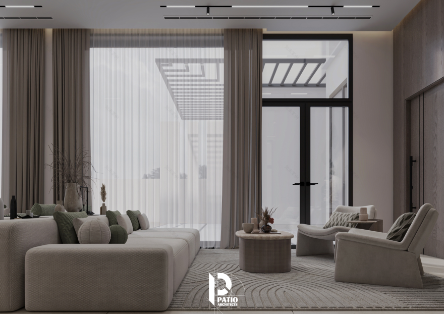 Modern family living room & Coffee Corner-12