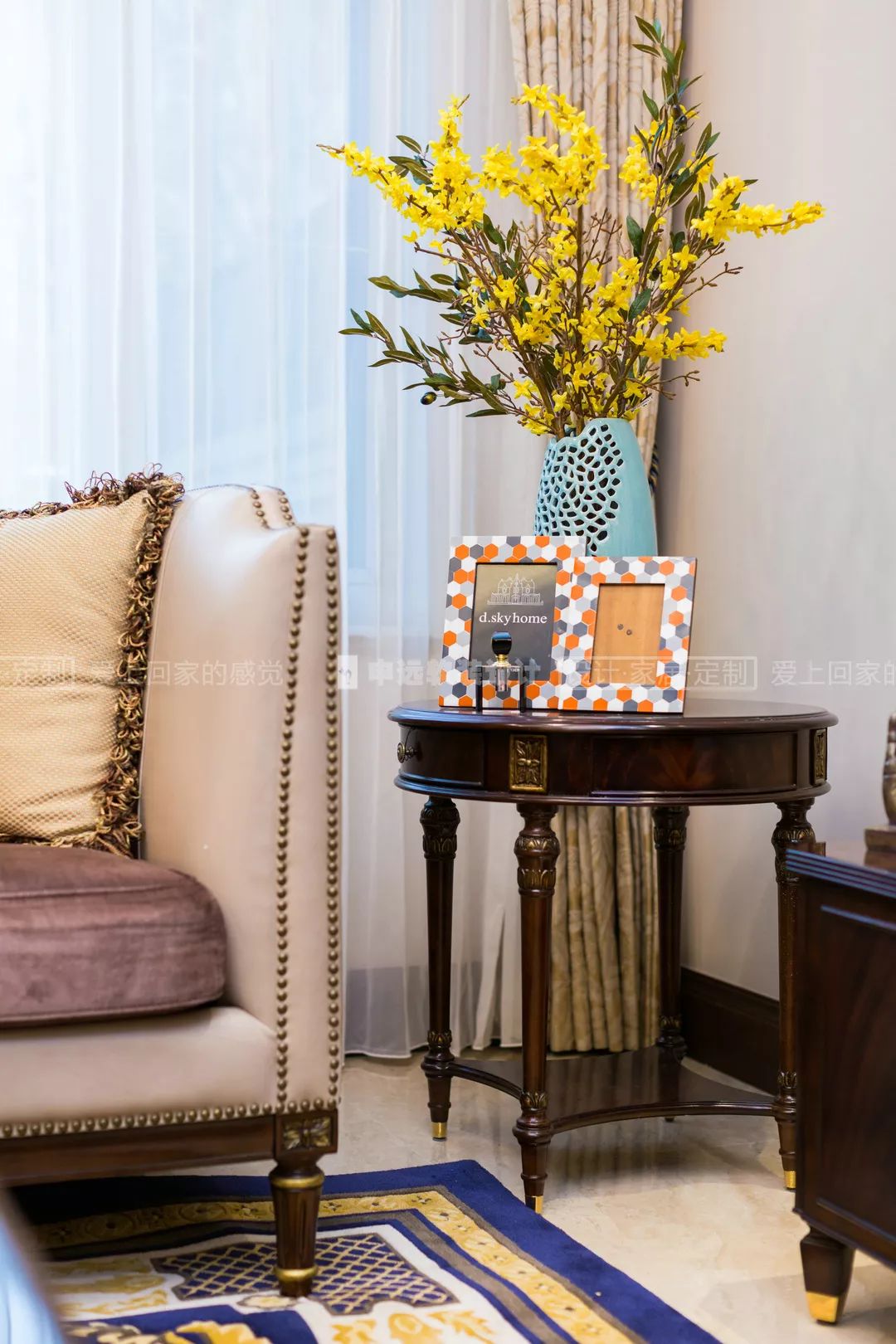 【申远软装百套实景案例】贝尚湾 300㎡ 欧式-11