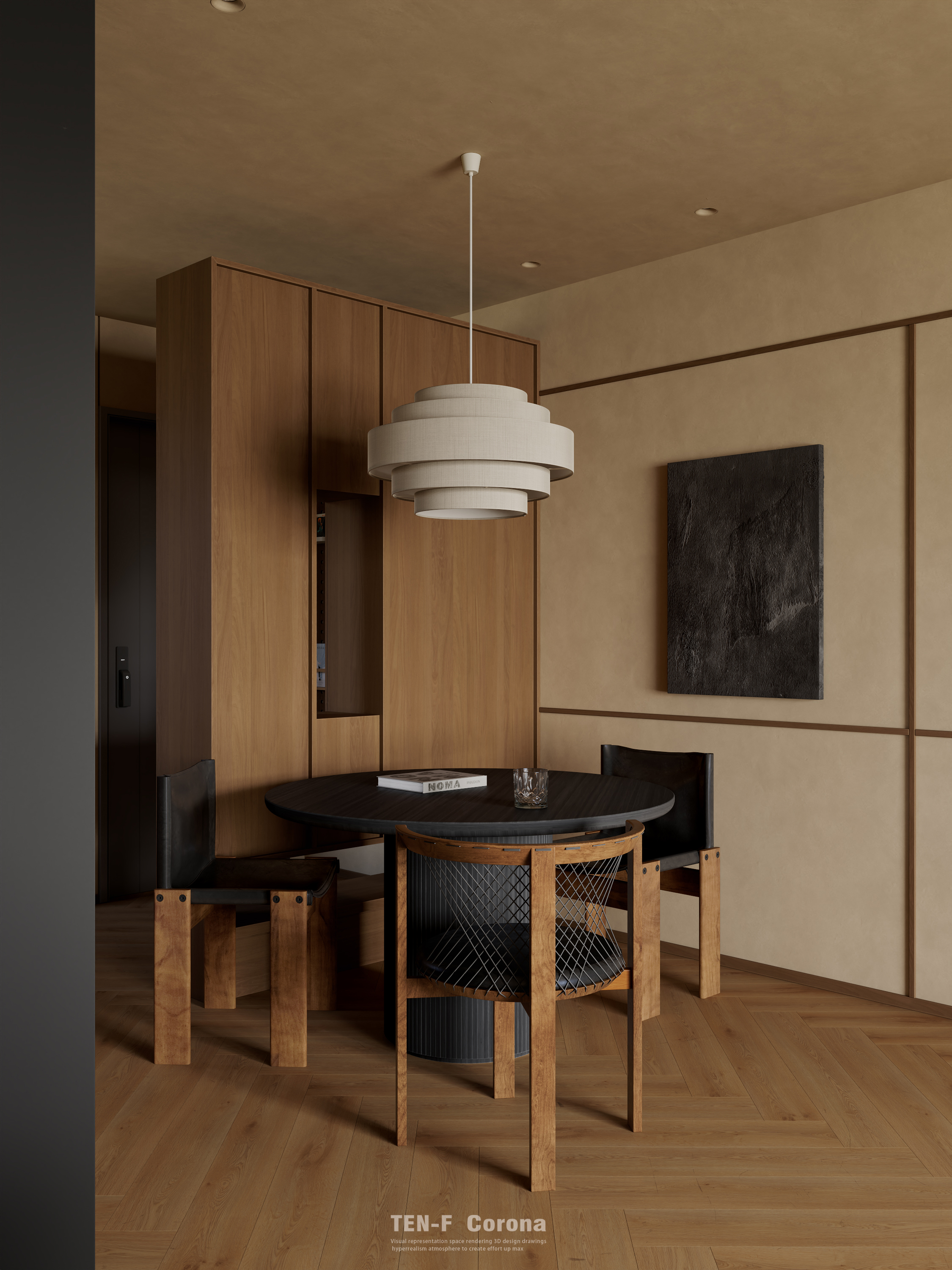 小户型中古风渲染-4