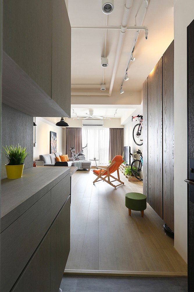 原木风简约收纳小宅  無设计空间制作-3