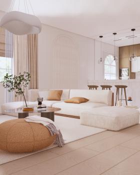 Design of an Apartment in Transitional Style