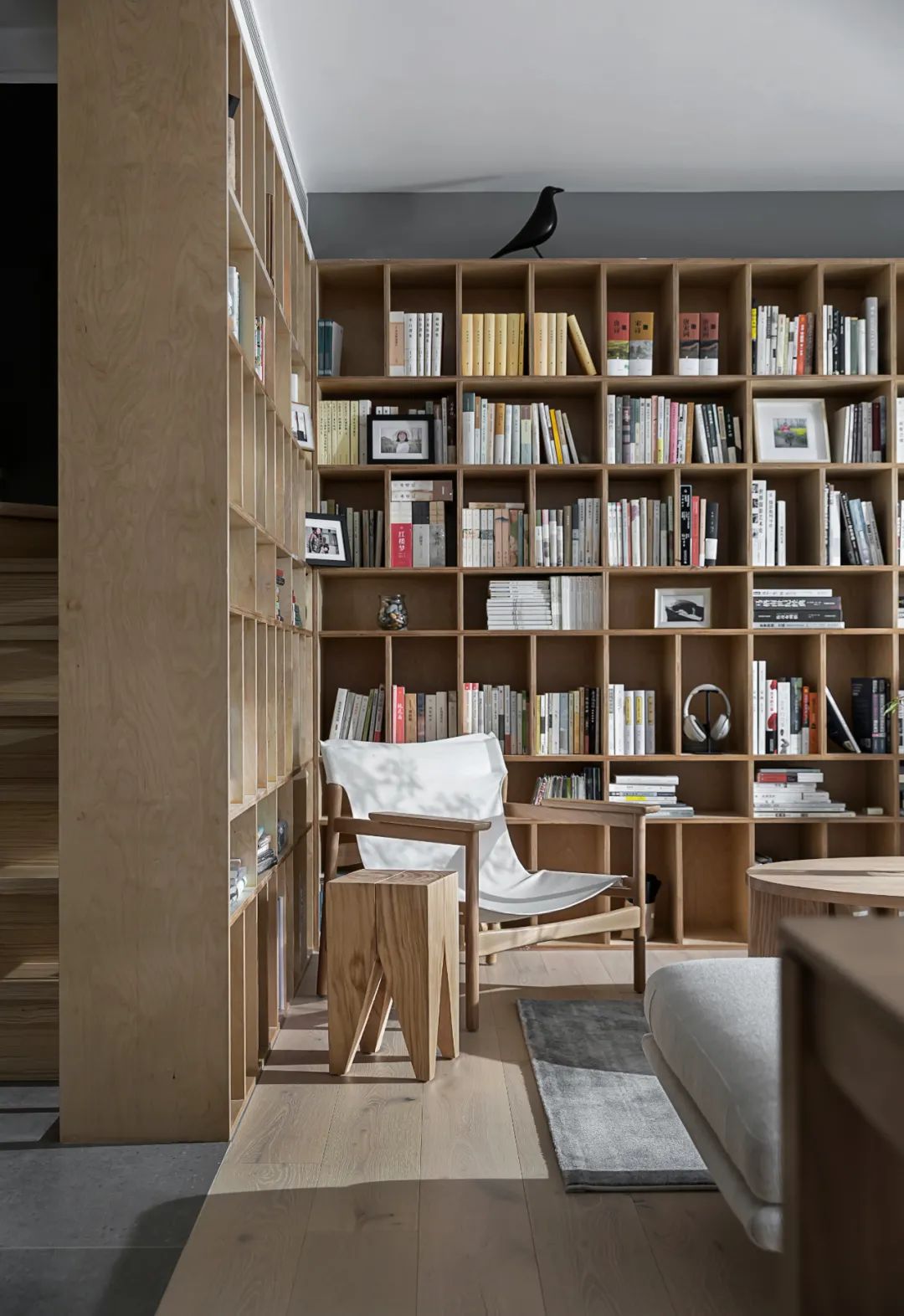 172㎡书香叠墅，原木与白的高级演绎 | 云行设计-11