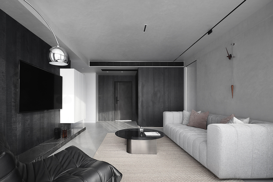 极简黑白,打造轻盈自在的生活空间丨中国淮安丨CX.D 辰夏空间规划-6