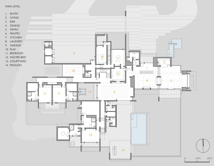 墨西哥山间混凝土住宅的透明与渗透-22