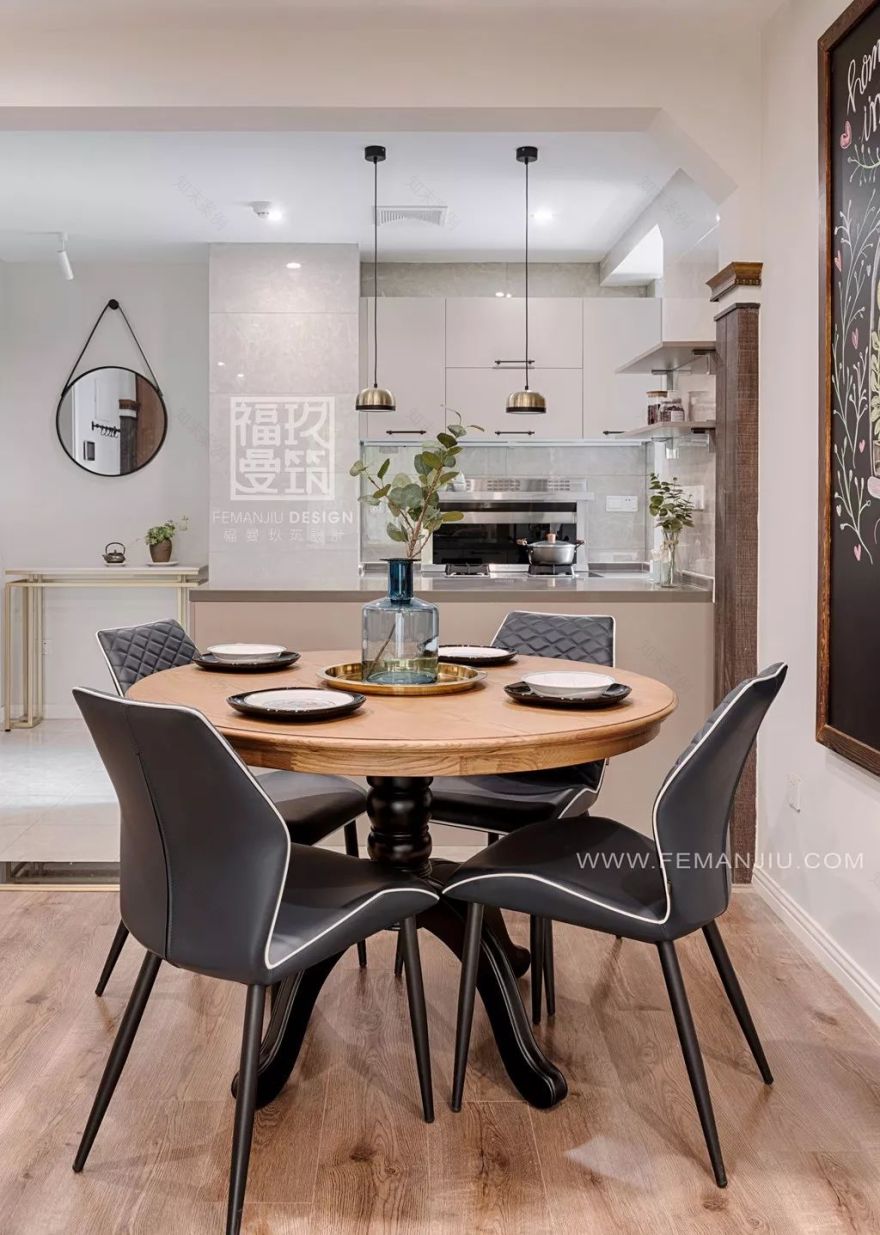 重庆鲁能领秀城 74 平米小美式北欧混搭风家居设计-21