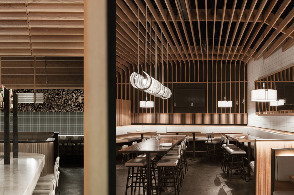 巴塞罗那风情融入纽约餐厅设计-0