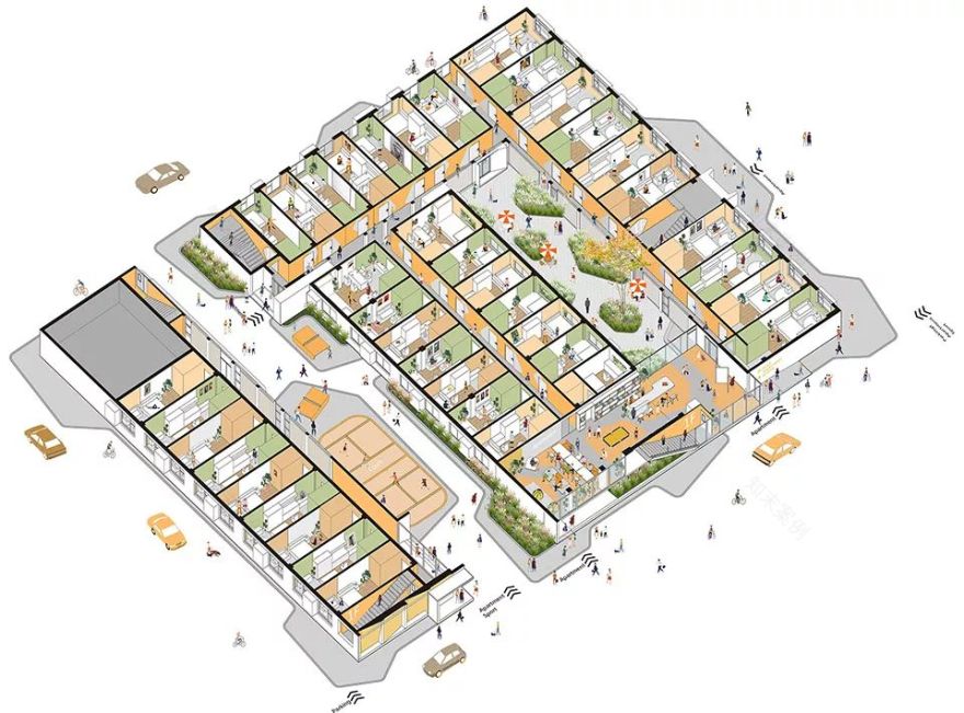 烟台春晖路青年公寓 | 工业遗址变身活力共享社区-92